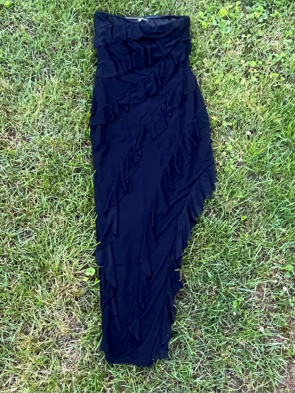 Strapless Ruffle Dress